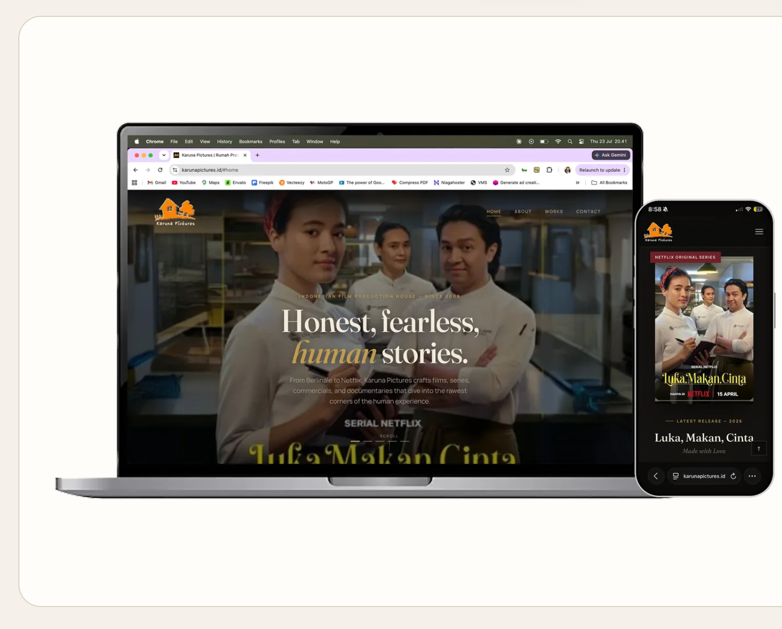 Karuna Pictures website revamp