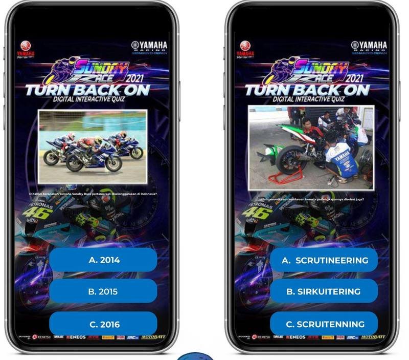 Yamaha Sunday Race — Digital Interactive Quiz